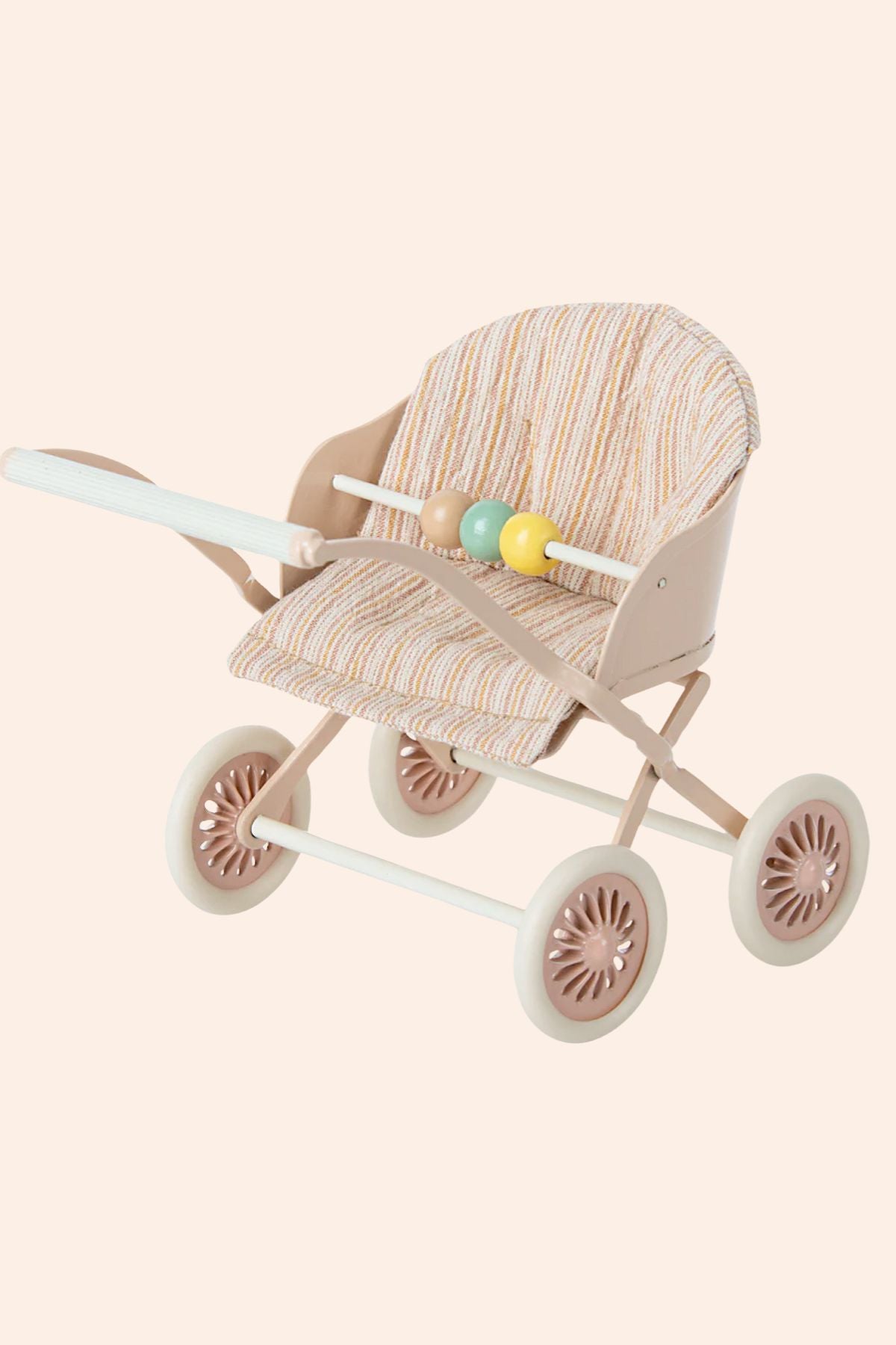 Maileg - Stroller - Baby Mice - Rose - Strawberries & Cream