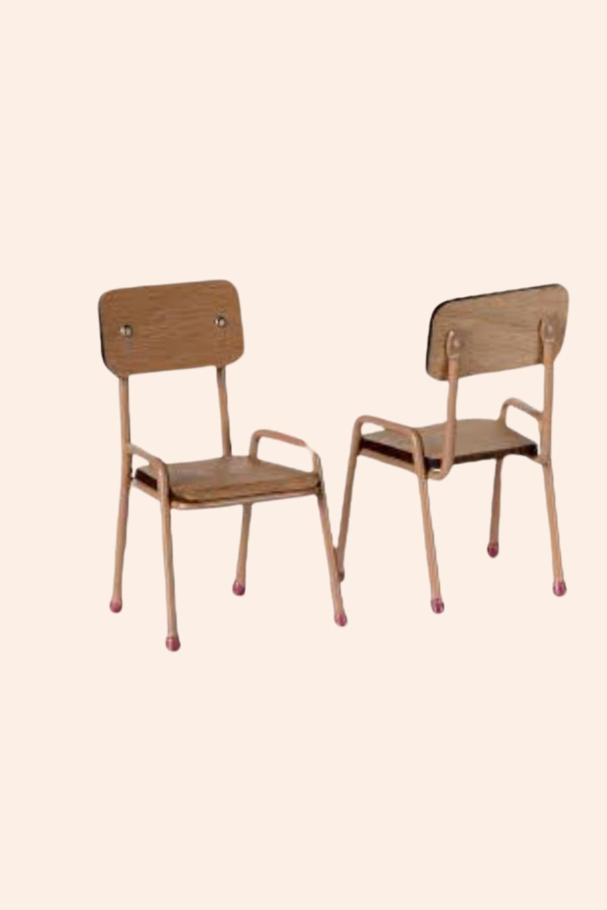 Maileg - Table and Chair set, Mouse -  Dark powder - Strawberries & Cream