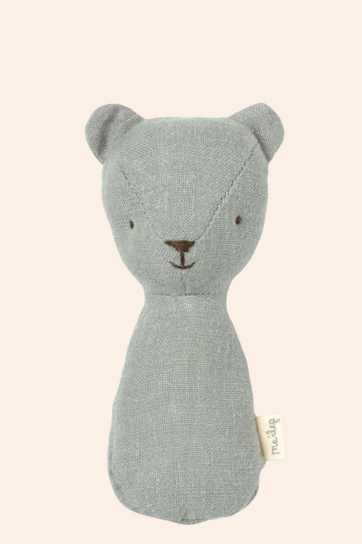 Maileg - Teddy Rattle - Chinos Green - Strawberries & Cream