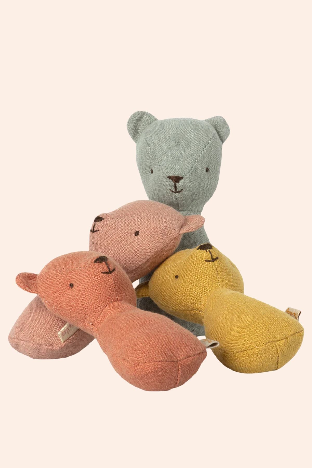 Maileg - Teddy Rattle - Old Rose - Strawberries & Cream