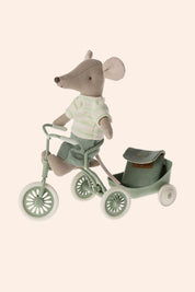 Maileg - Tricycle Mouse - Big Brother - Strawberries & Cream 