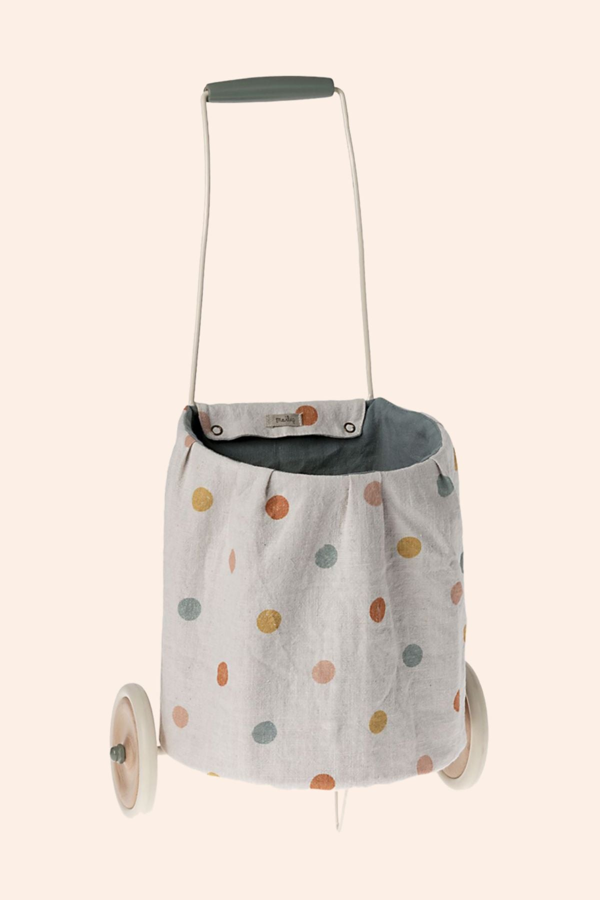 Maileg - Trolley - Multi Dots Blue - Strawberries & Cream