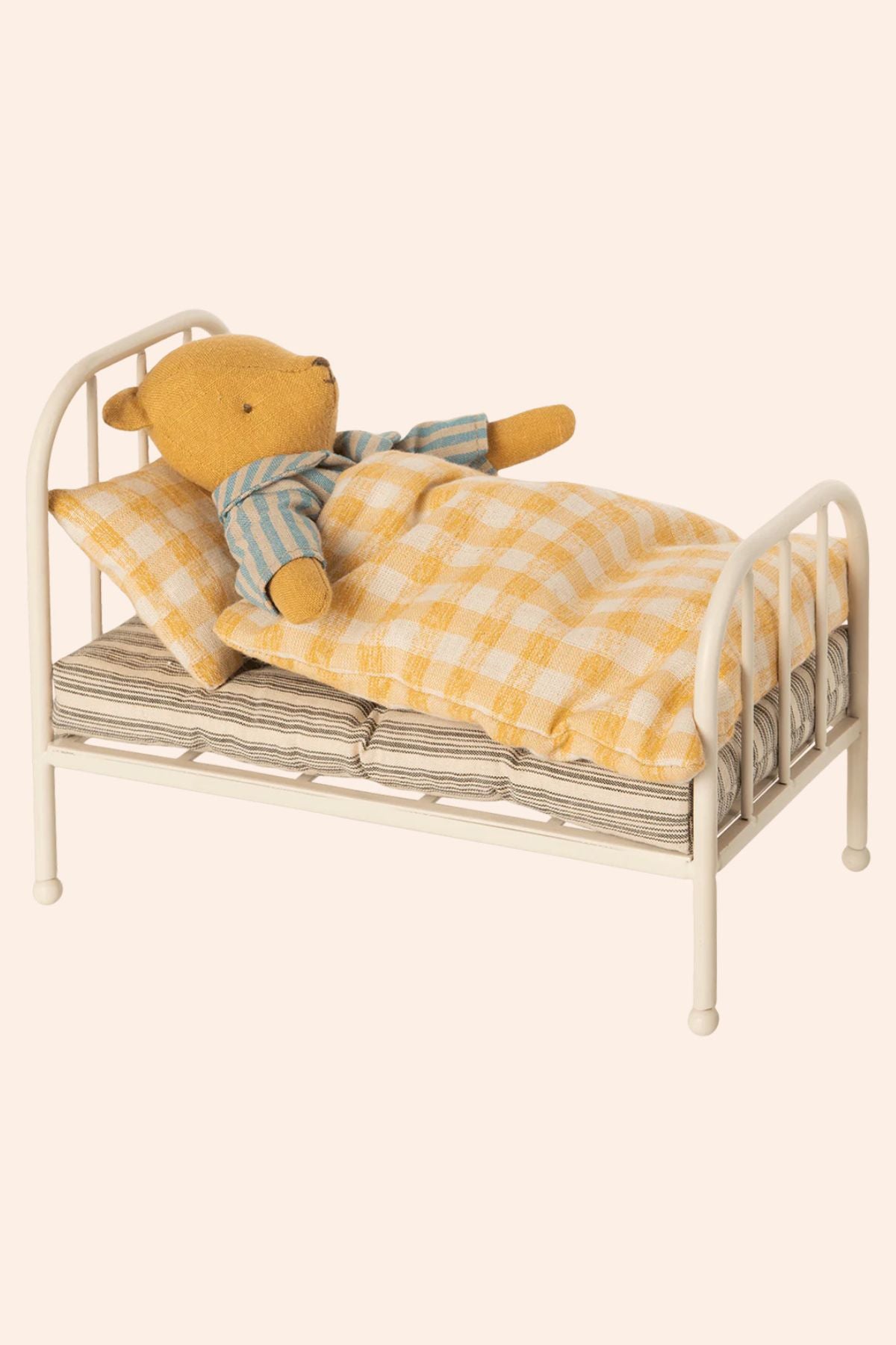 Maileg - Vintage Bed - Teddy Junior - Strawberries & Cream