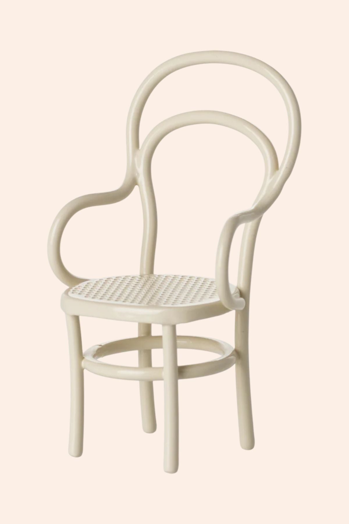 Maileg - Vintage Chair, Mouse - Off White - Strawberries & Cream