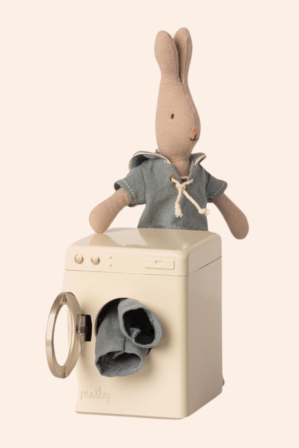 Maileg - Washing Machine - Mouse - Strawberries & Cream 
