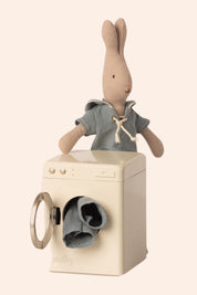 Maileg - Washing Machine - Mouse - Strawberries & Cream 