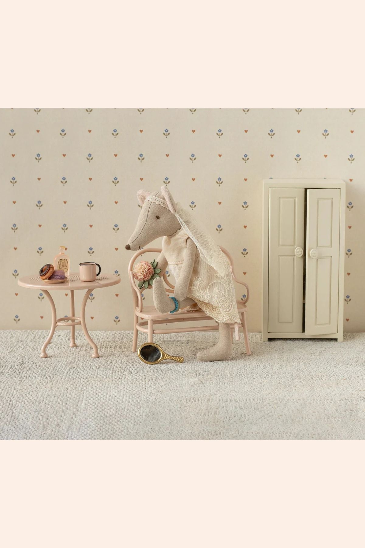 Maileg - Wedding Dress - Mum Mouse - Strawberries & Cream - Ingrid Lewis - Designer