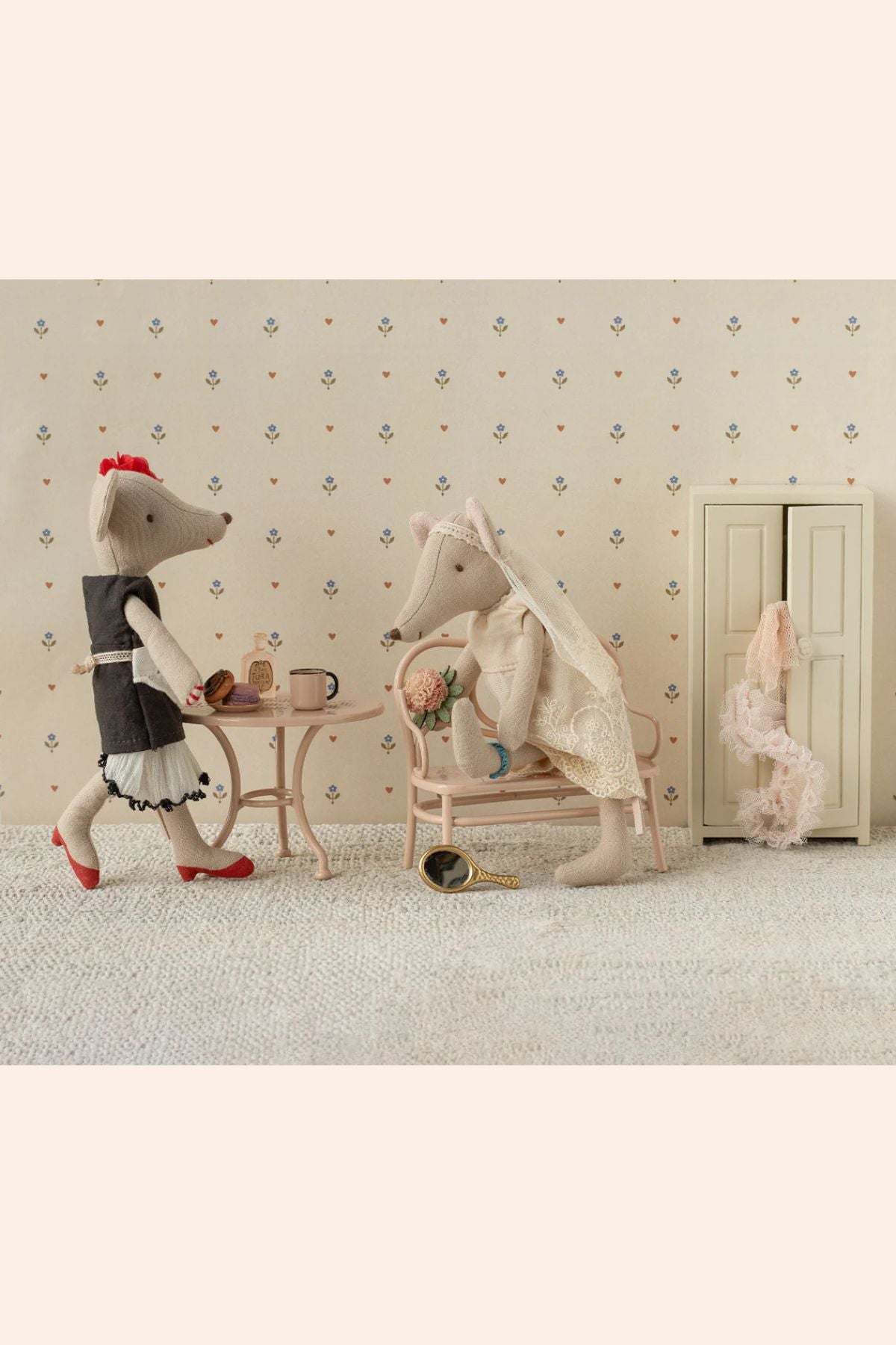 Maileg - Wedding Dress - Mum Mouse - Strawberries & Cream - Ingrid Lewis - Designer