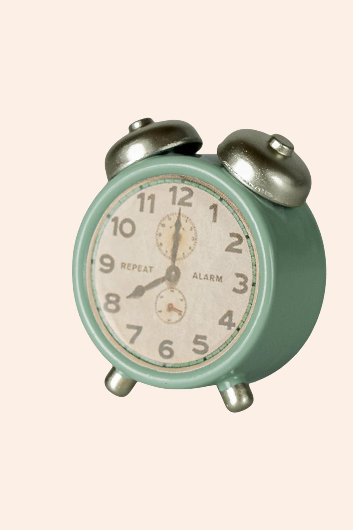 Maileg - Alarm Clock, Mouse - Mint - Strawberries & Cream 