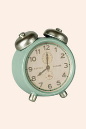 Maileg - Alarm Clock, Mouse - Mint - Strawberries & Cream 