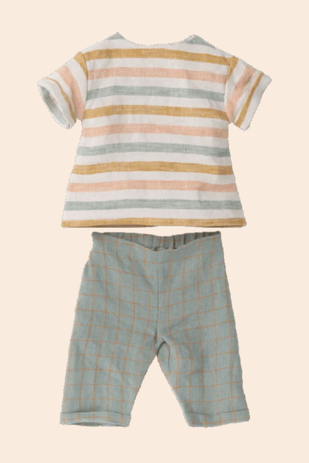 Maileg Size 4 Clothes Rabbit/Bunny - Pants and Shirt - Strawberries & Cream