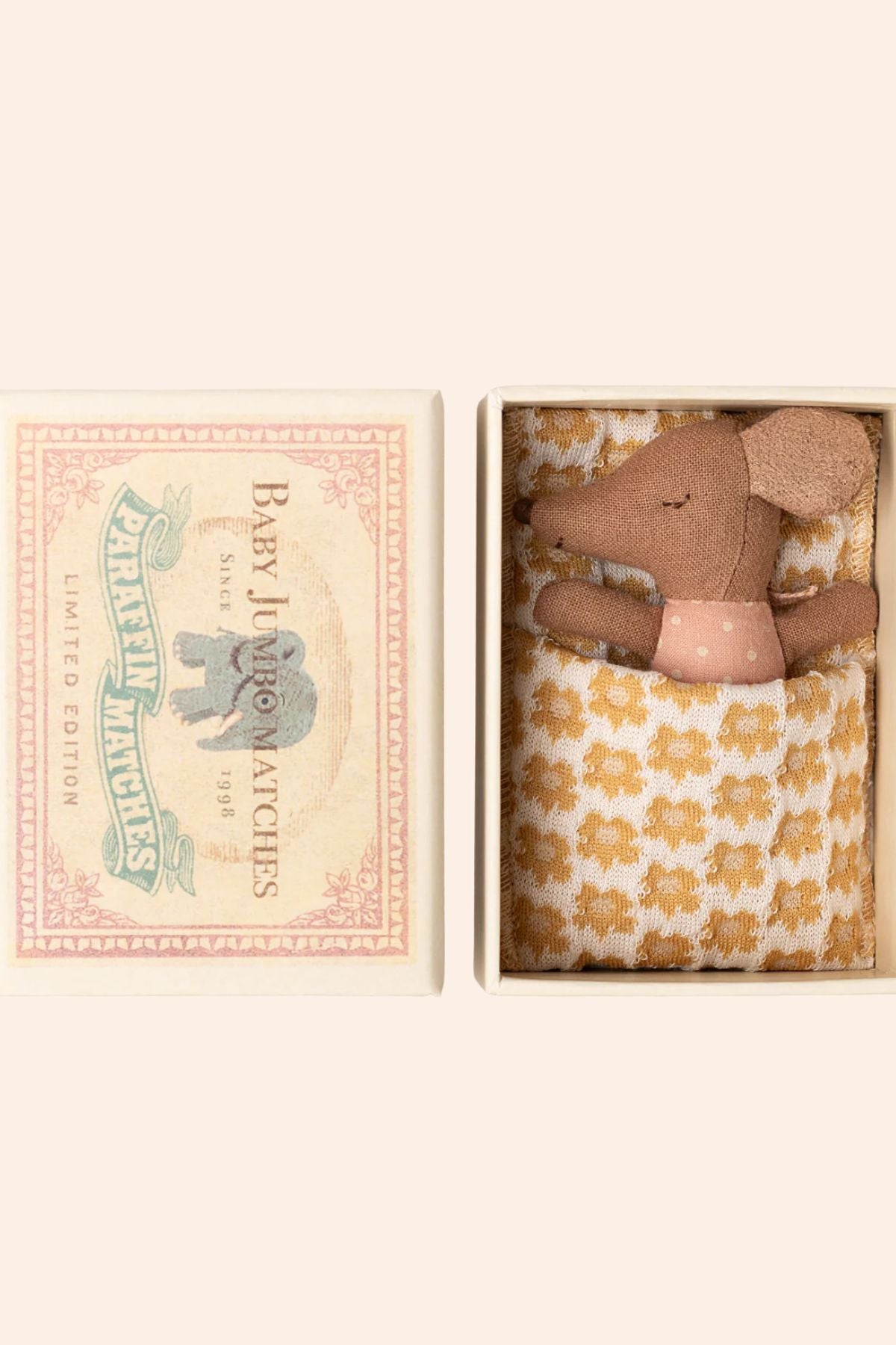  Wakey Baby Mouse in Matchbox - Rose - Strawberries & Cream - Ingrid Lewis - Designer