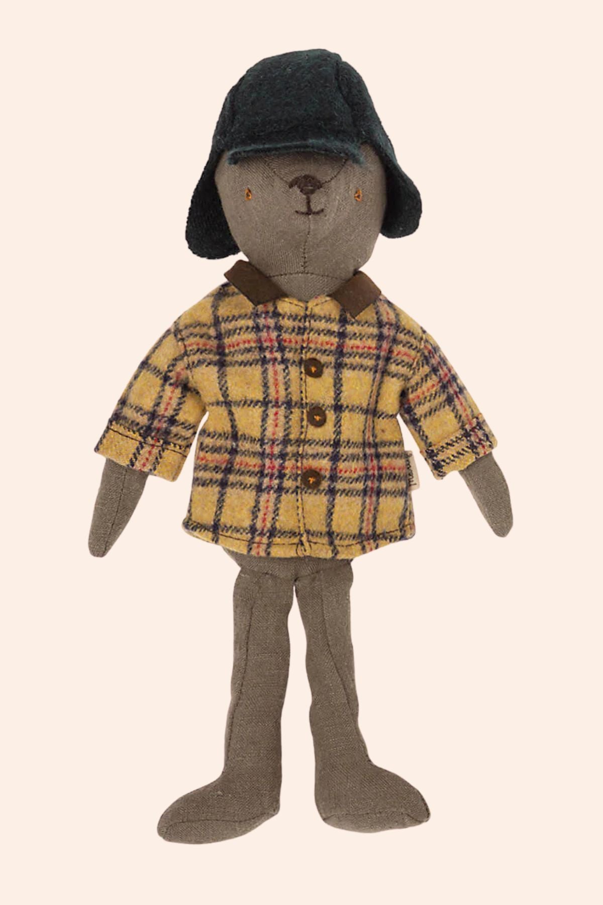 Maileg The Teddies - Teddy Dad - Woodsman Jacket and Hat - Strawberries & Cream