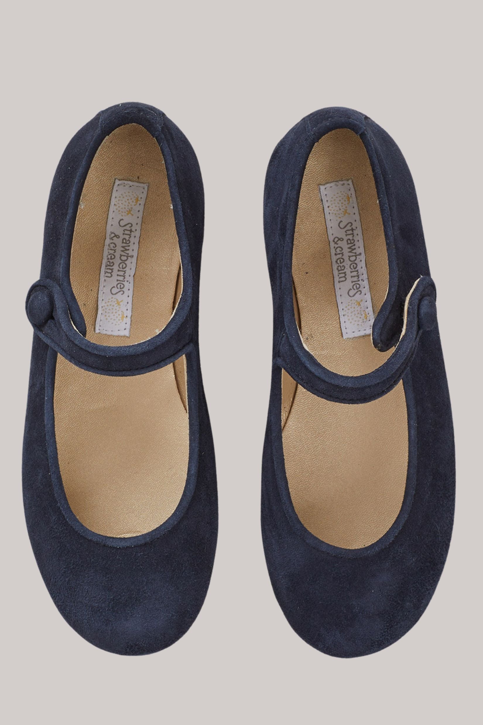 Mary Jane - Suede Navy - Strawberries &amp; Cream - Strawberries &amp; Cream - Ingrid Lewis - Designer