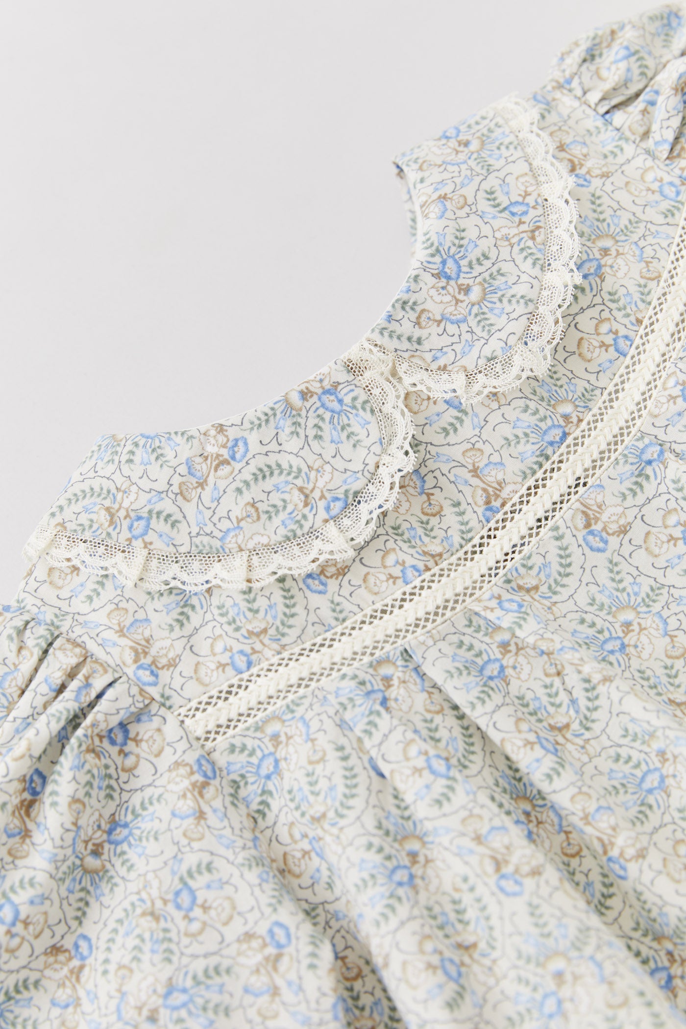 Milkshake Dress Kyoto Blue Floral Print - Designed by Ingrid Lewis - Strawberries & Cream