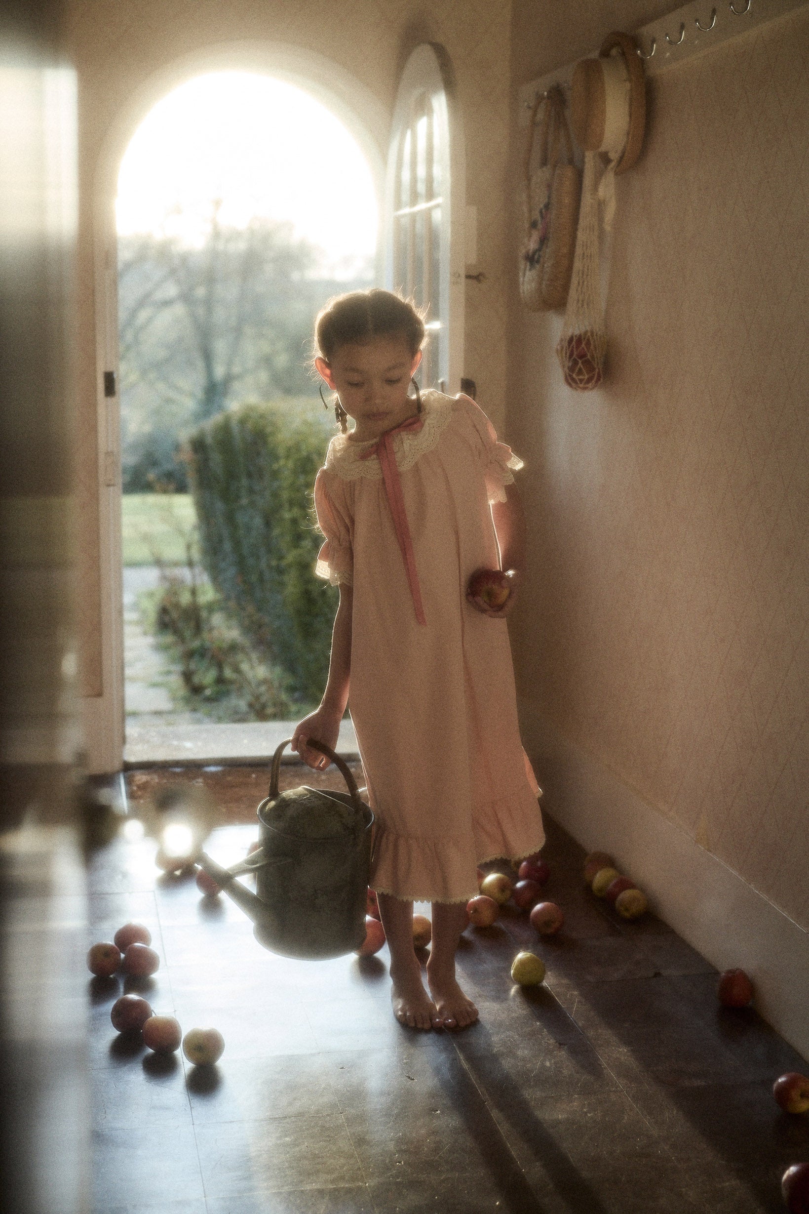 Moon Nightdress in Soft Pink - Designed by Ingrid Lewis - Strawberries & Cream