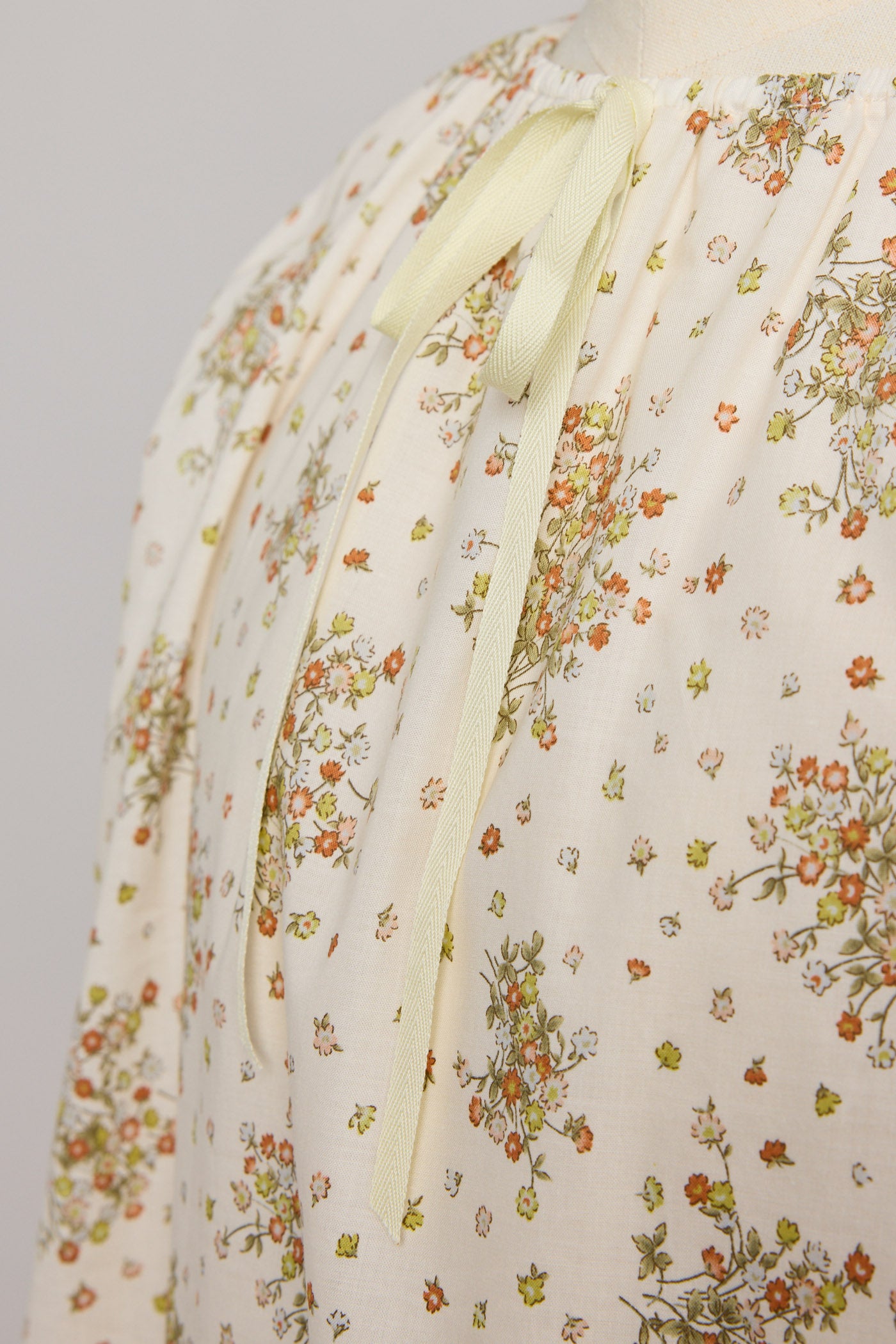 Moon Night Dress In Cream Wild Flowers - Designed by Ingrid Lewis - Strawberries & Cream