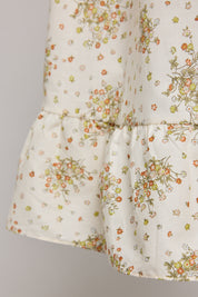 Moon Night Dress In Cream Wild Flowers - Designed by Ingrid Lewis - Strawberries & Cream