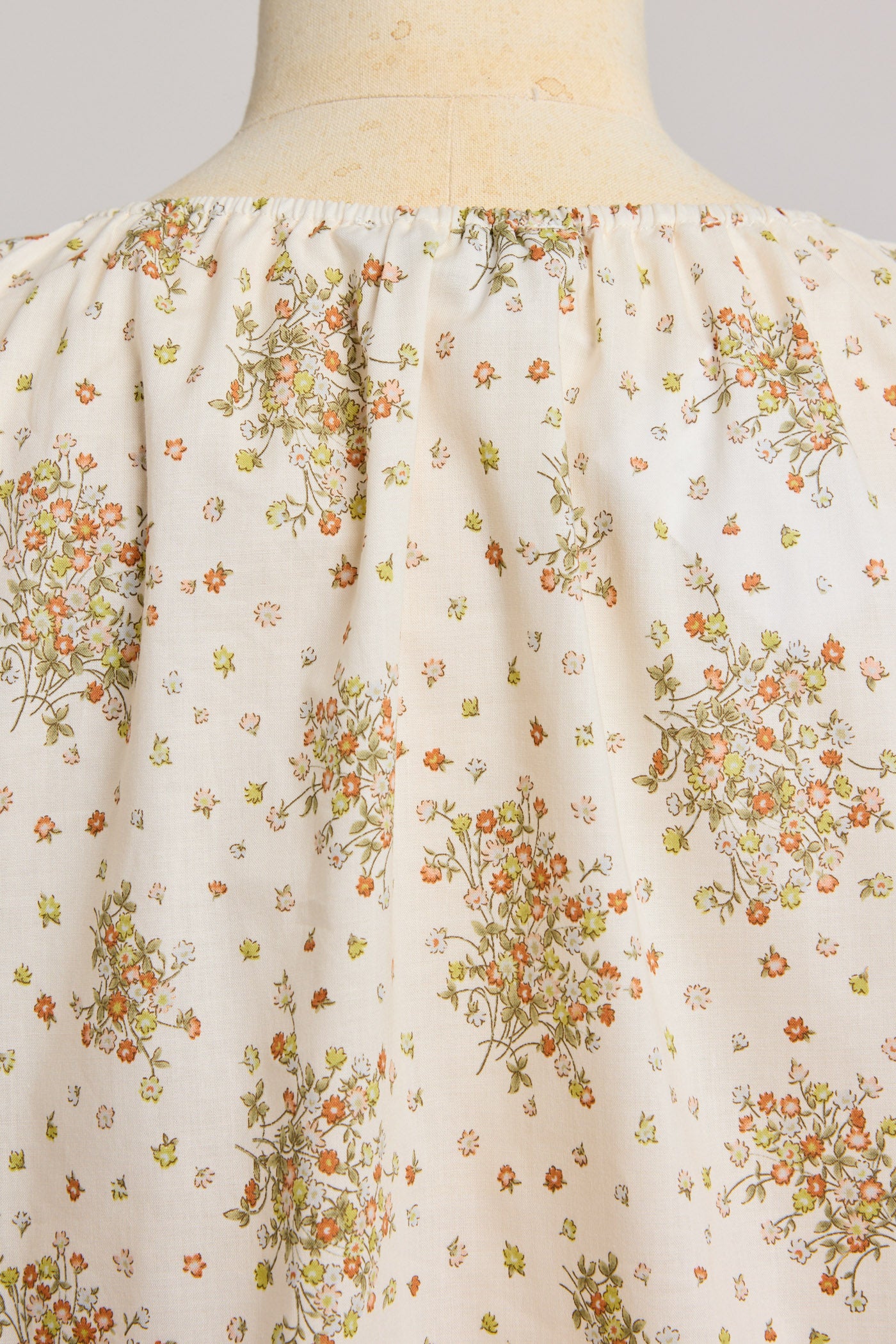 Moon Night Dress In Cream Wild Flowers - Designed by Ingrid Lewis - Strawberries & Cream