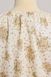 Moon Night Dress In Cream Wild Flowers - Designed by Ingrid Lewis - Strawberries & Cream