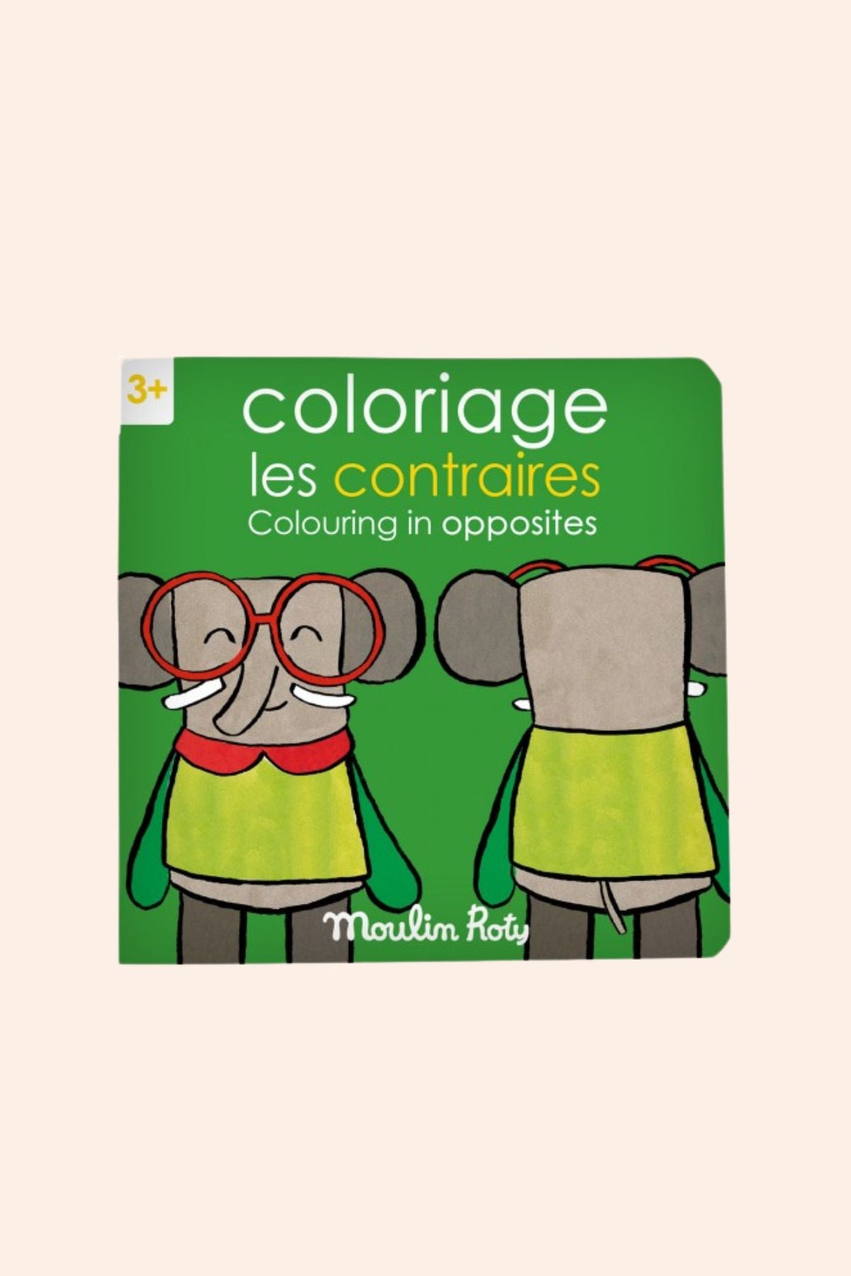 Moulin Roty -Opposites - Colouring Book - Les Popipop - Strawberries & Cream 