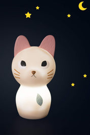 Moulin Roty - Après la Pluie - Cat night light (USB) - Strawberries & Cream - Ingrid Lewis - Designer