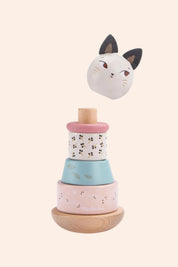Moulin Roty - Après la Pluie - Stack-up cat - Strawberries & Cream - Ingrid Lewis - Designer