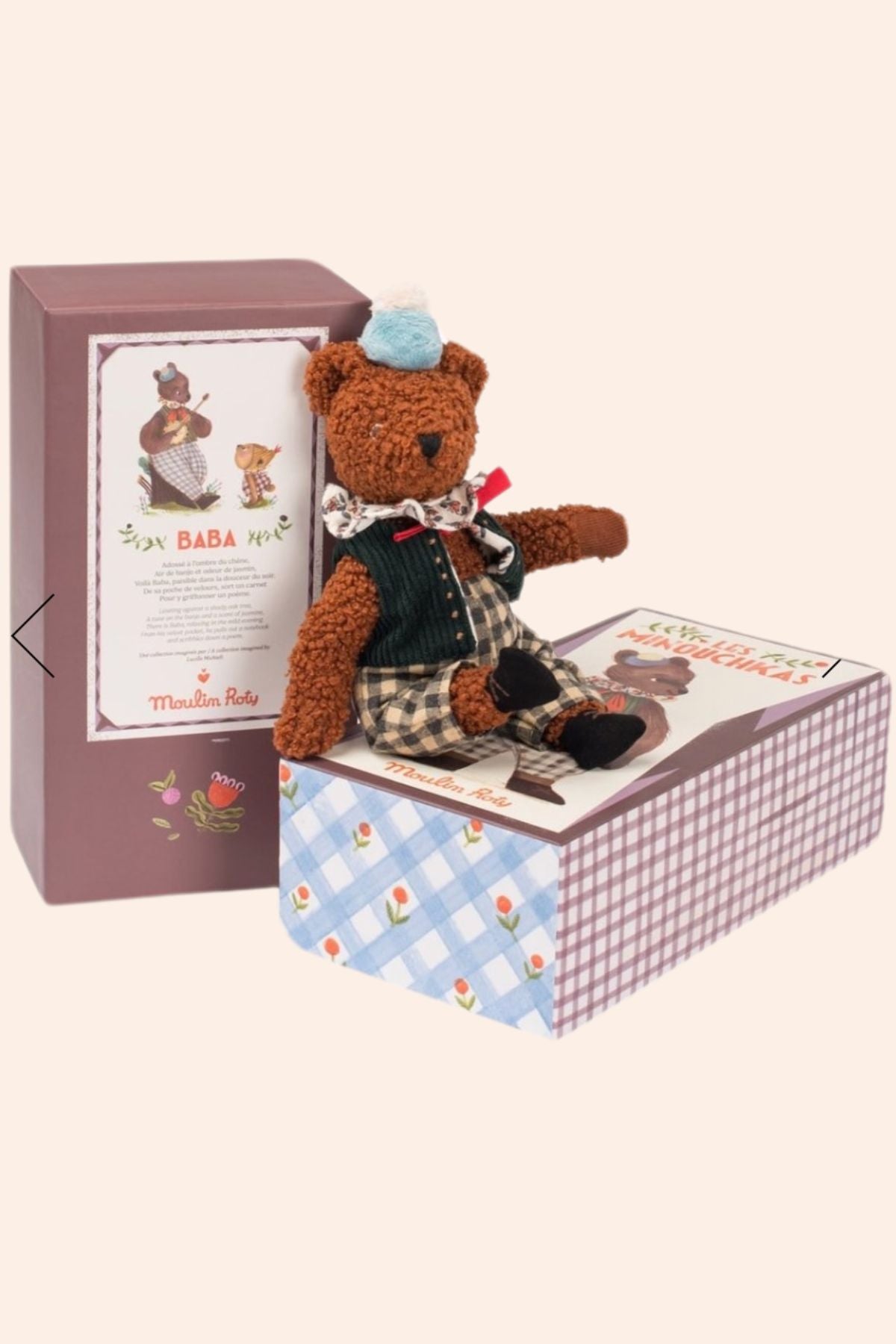 Moulin Roty - Baba the Bear - Les Minouchkas - Strawberries & Cream 