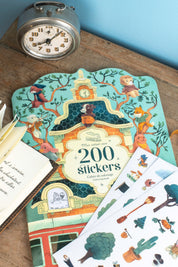 Moulin Roty - Colouring Book + Jojo 230 Stickers - Strawberries & Cream - Ingrid Lewis - Designer