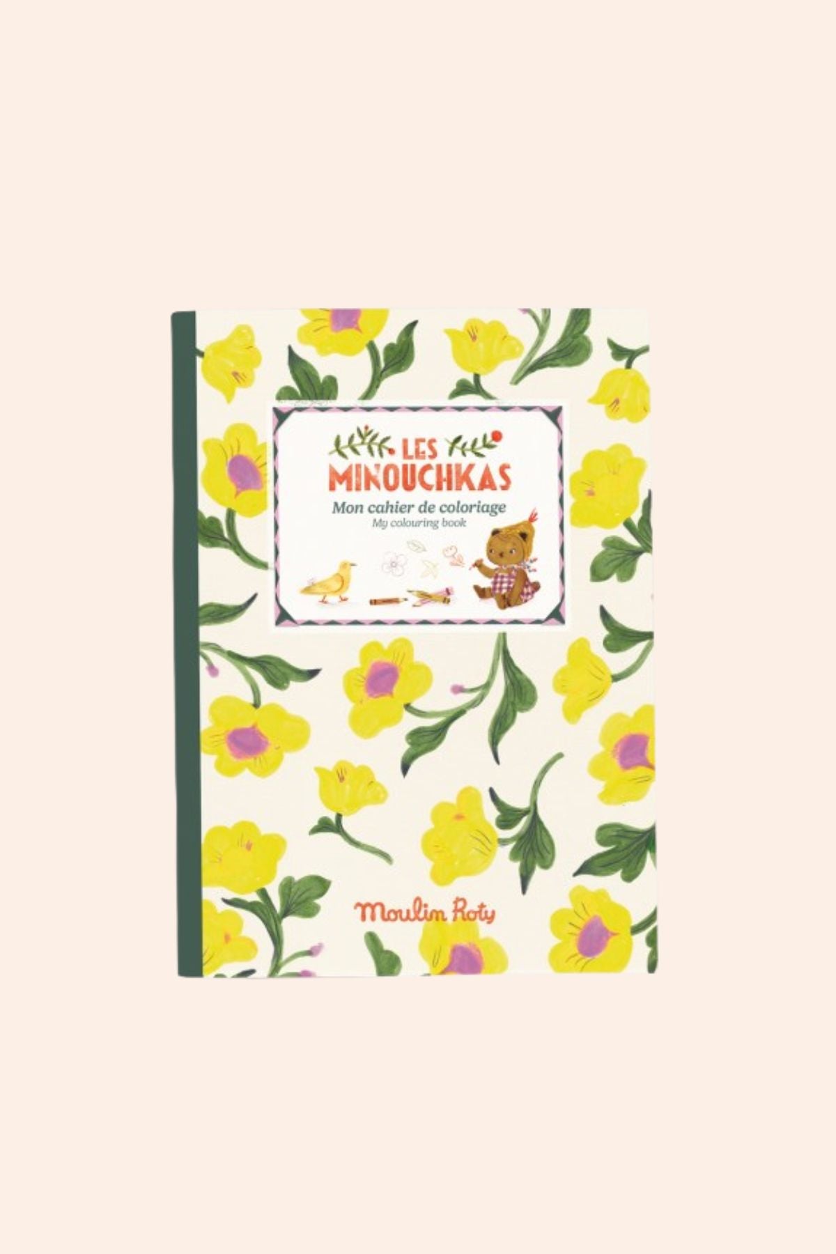 Moulin Roty - Colouring book -  Les Minouchkas - Strawberries & Cream