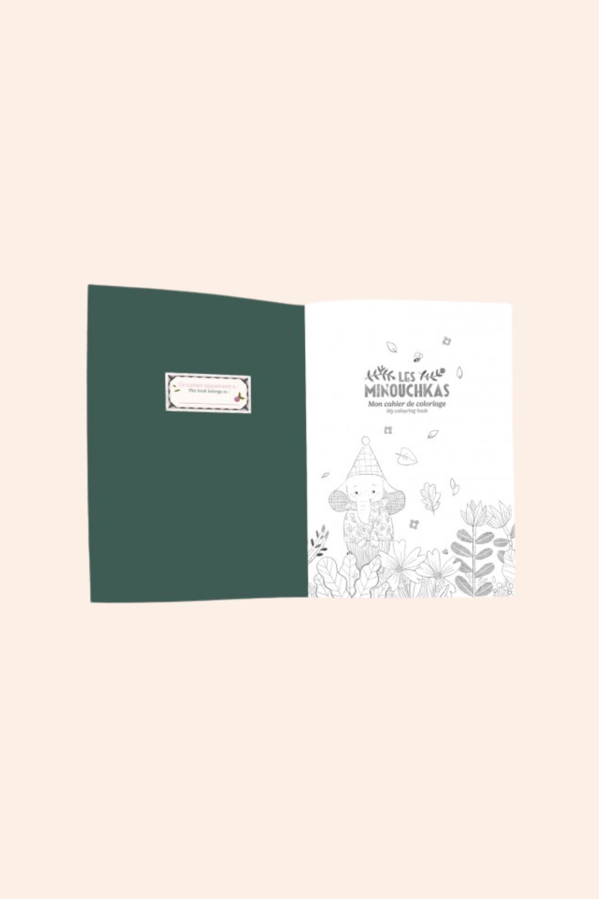 Moulin Roty - Colouring book -  Les Minouchkas - Strawberries & Cream