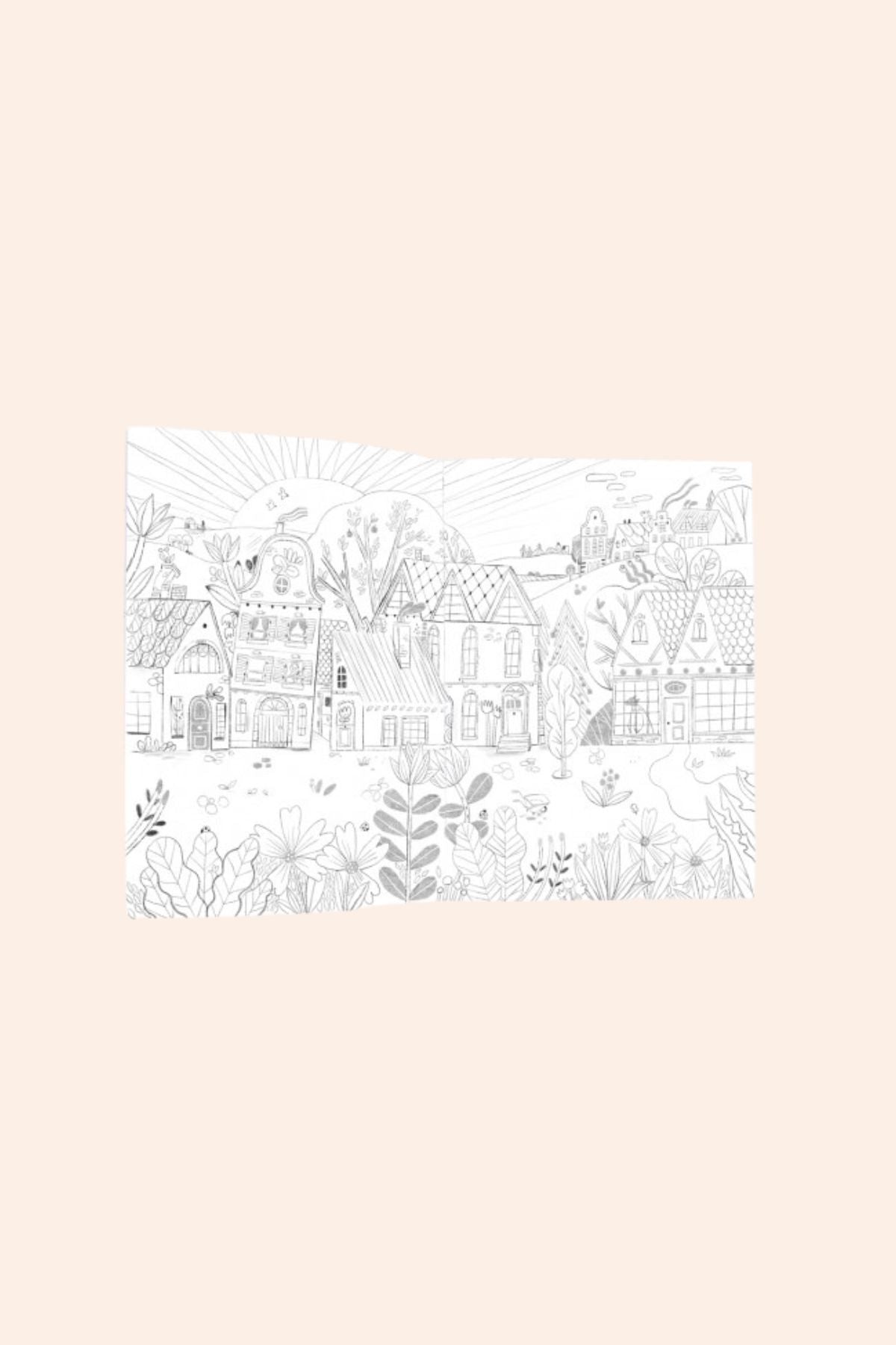 Moulin Roty - Colouring book -  Les Minouchkas - Strawberries & Cream