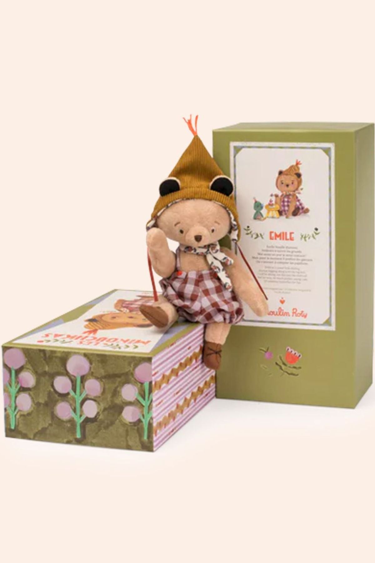Moulin Roty -  Les Minouchkas - Emile The Small Bear - Strawberries & Cream 