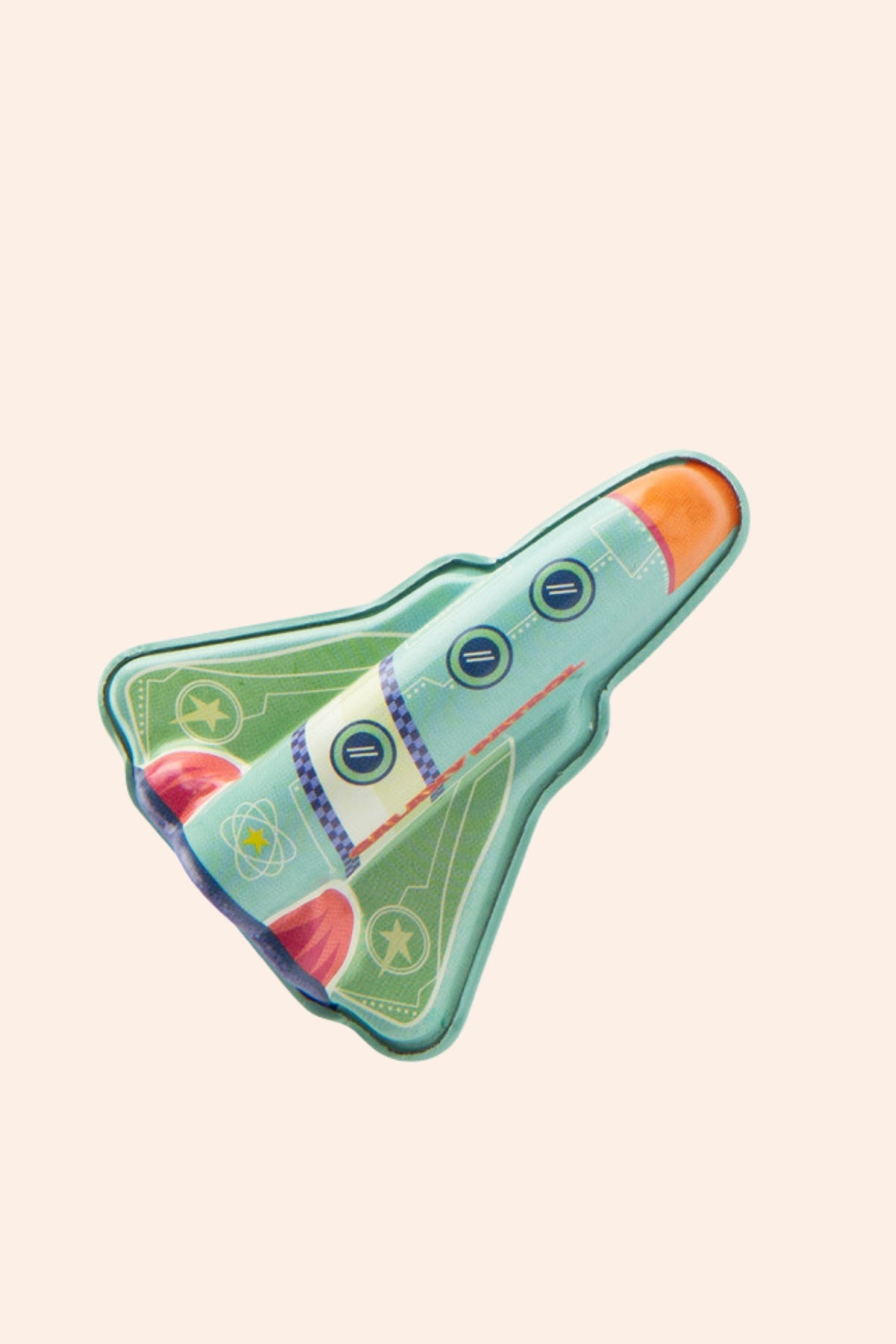 Moulin Roty -  Les Petits -  Friction Rocket - Green - Strawberries & Cream - Ingrid Lewis - Designer
