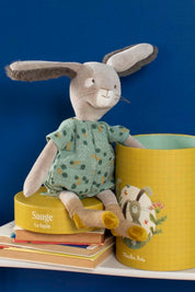 Moulin Roty - Trois Petits Lapins - Sauge the rabbit (in a box) - Strawberries & Cream - Ingrid Lewis - Designer