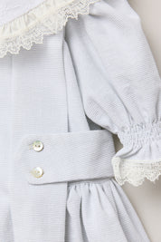 Baby Piano Light Grey Stripe - Designed by Ingrid Lewis - Strawberries & Cream