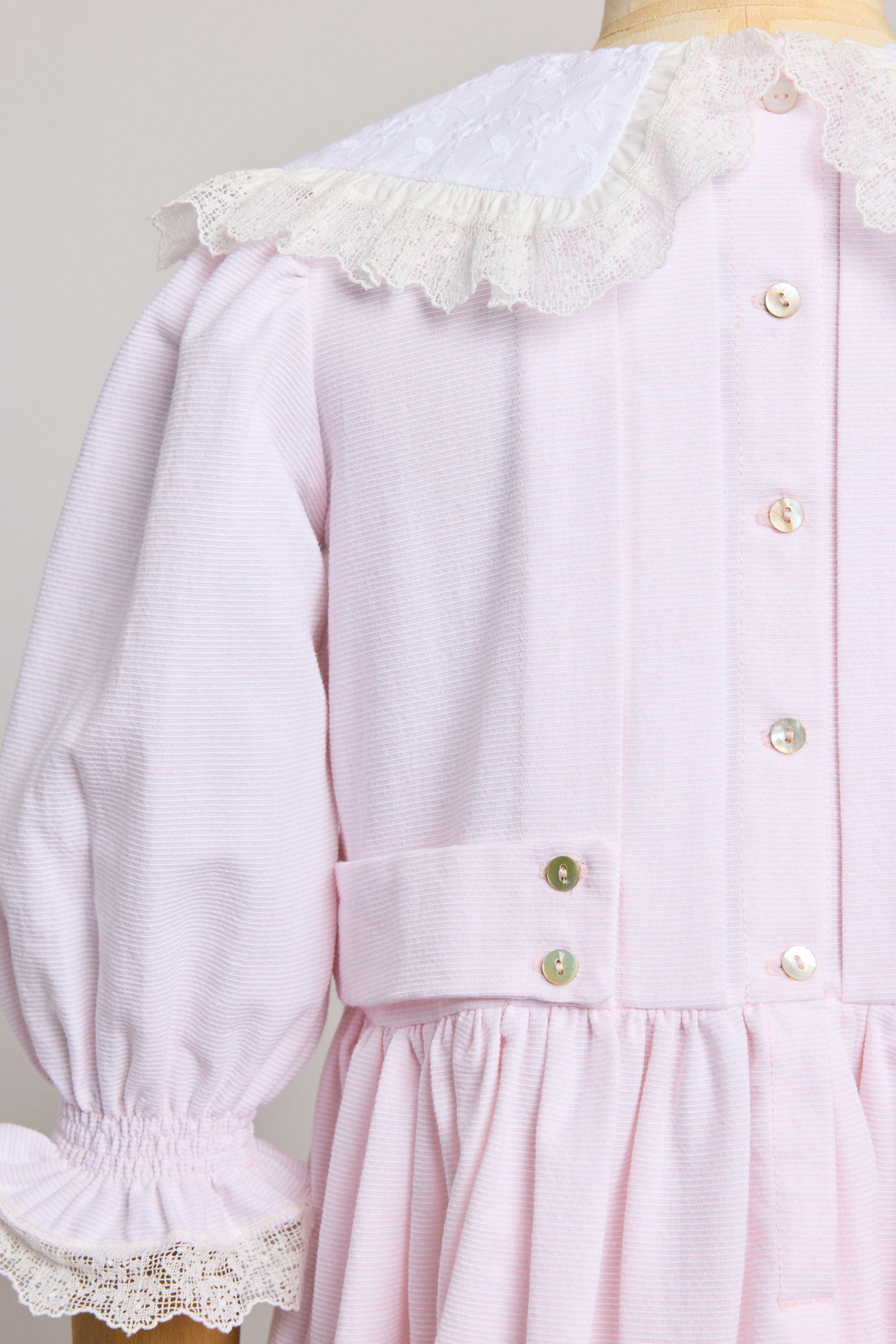 Piano Dress Pink Stripe - Designed by Ingrid Lewis - Strawberries & Cream