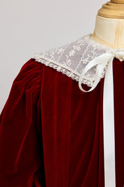 Piano Dress Red Velvet - Designed by Ingrid Lewis - Strawberries & Cream