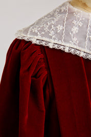 Piano Dress Red Velvet - Designed by Ingrid Lewis - Strawberries & Cream