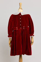 Piano Dress Red Velvet - Designed by Ingrid Lewis - Strawberries & Cream