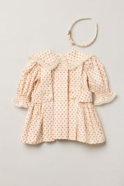 Baby Piano Dress Windsor Flower - Designed by Ingrid Lewis - Strawberries & Cream