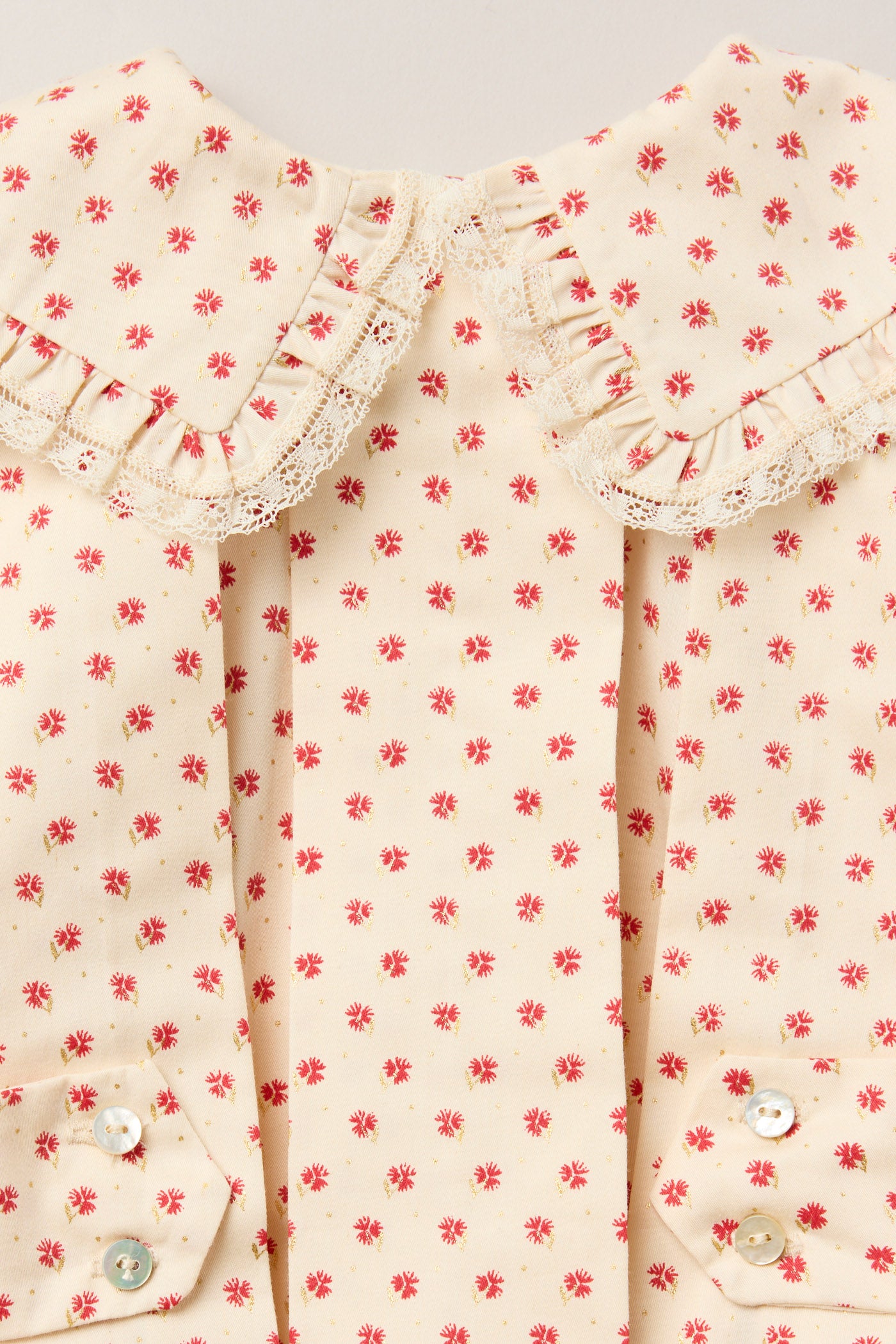 Baby Piano Dress Windsor Flower - Designed by Ingrid Lewis - Strawberries & Cream