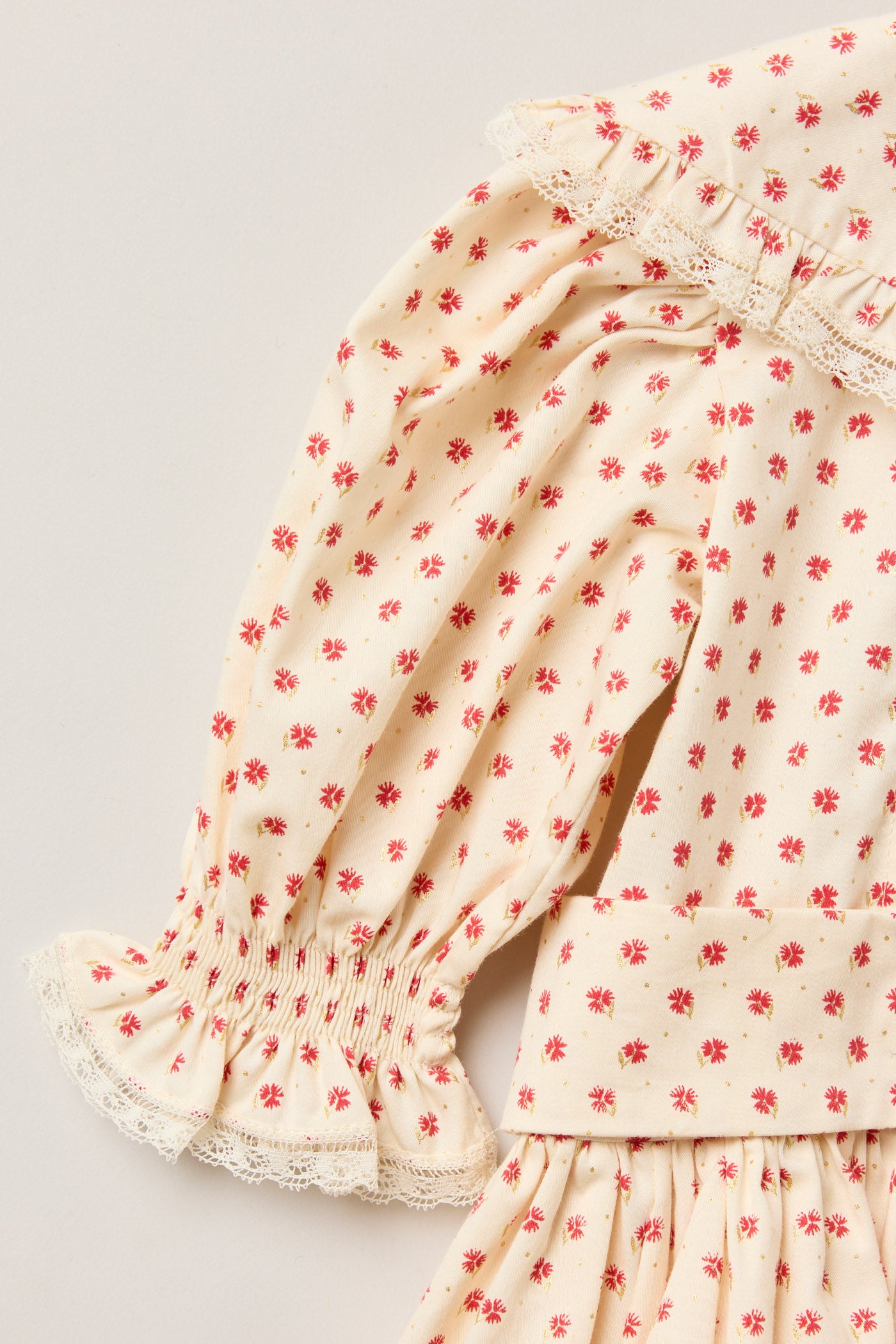 Baby Piano Dress Windsor Flower - Designed by Ingrid Lewis - Strawberries & Cream