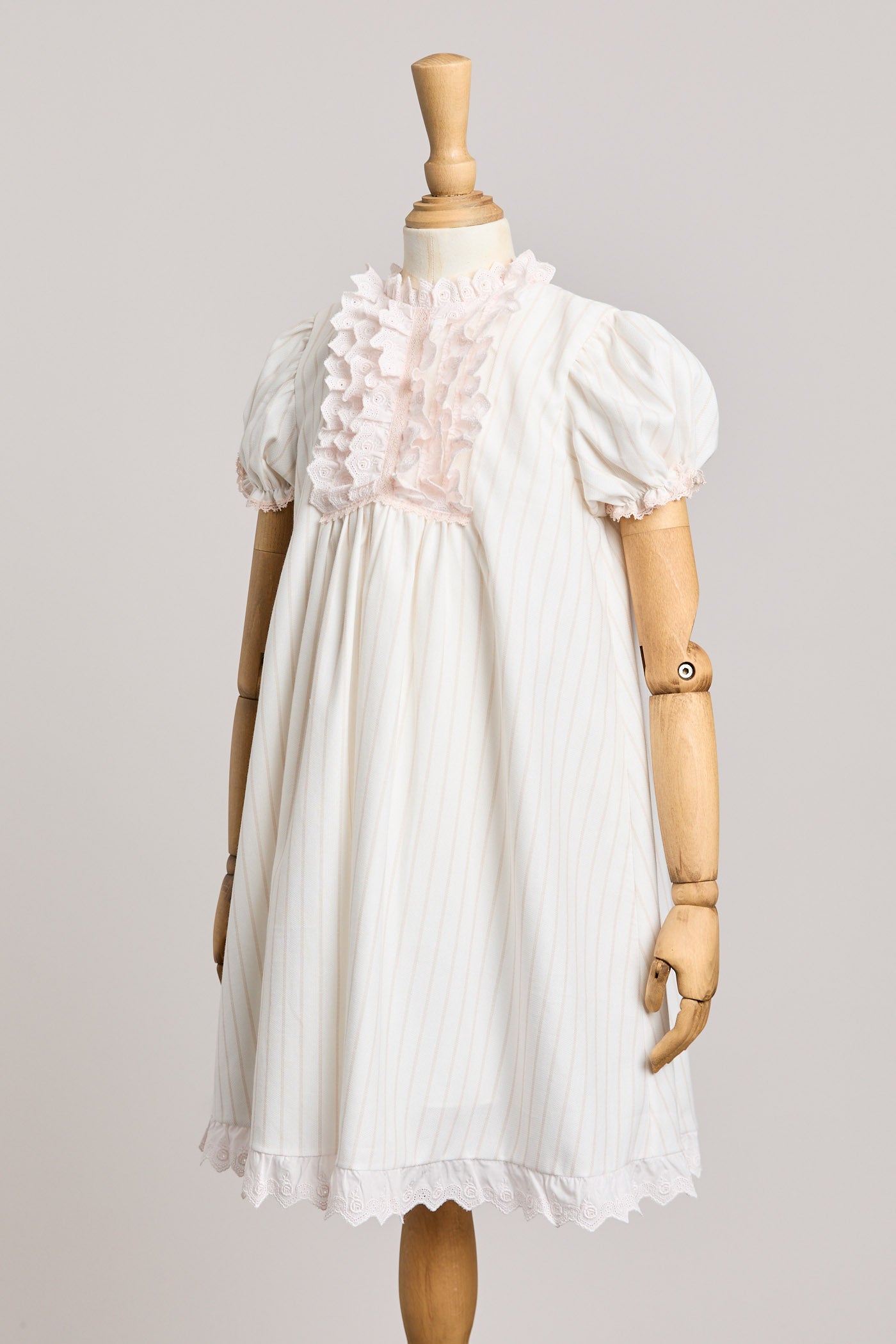 Pleated Dress Pink Marshmallow - Designed by Ingrid Lewis - Strawberries & Cream