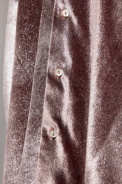 Pleated Dress in Pink Velvet - Designed by Ingrid Lewis - Strawberries & Cream
