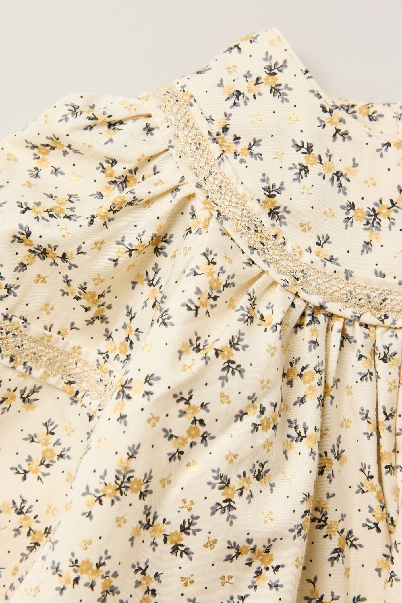 Baby Plumcake Dress Golden Blossom - Designed by Ingrid Lewis - Strawberries & Cream