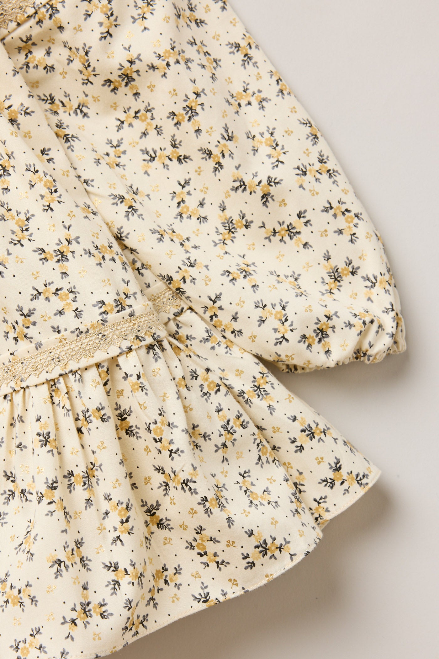 Baby Plumcake Dress Golden Blossom - Designed by Ingrid Lewis - Strawberries & Cream