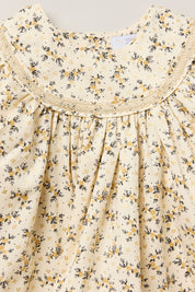 Baby Plumcake Dress Golden Blossom - Designed by Ingrid Lewis - Strawberries & Cream