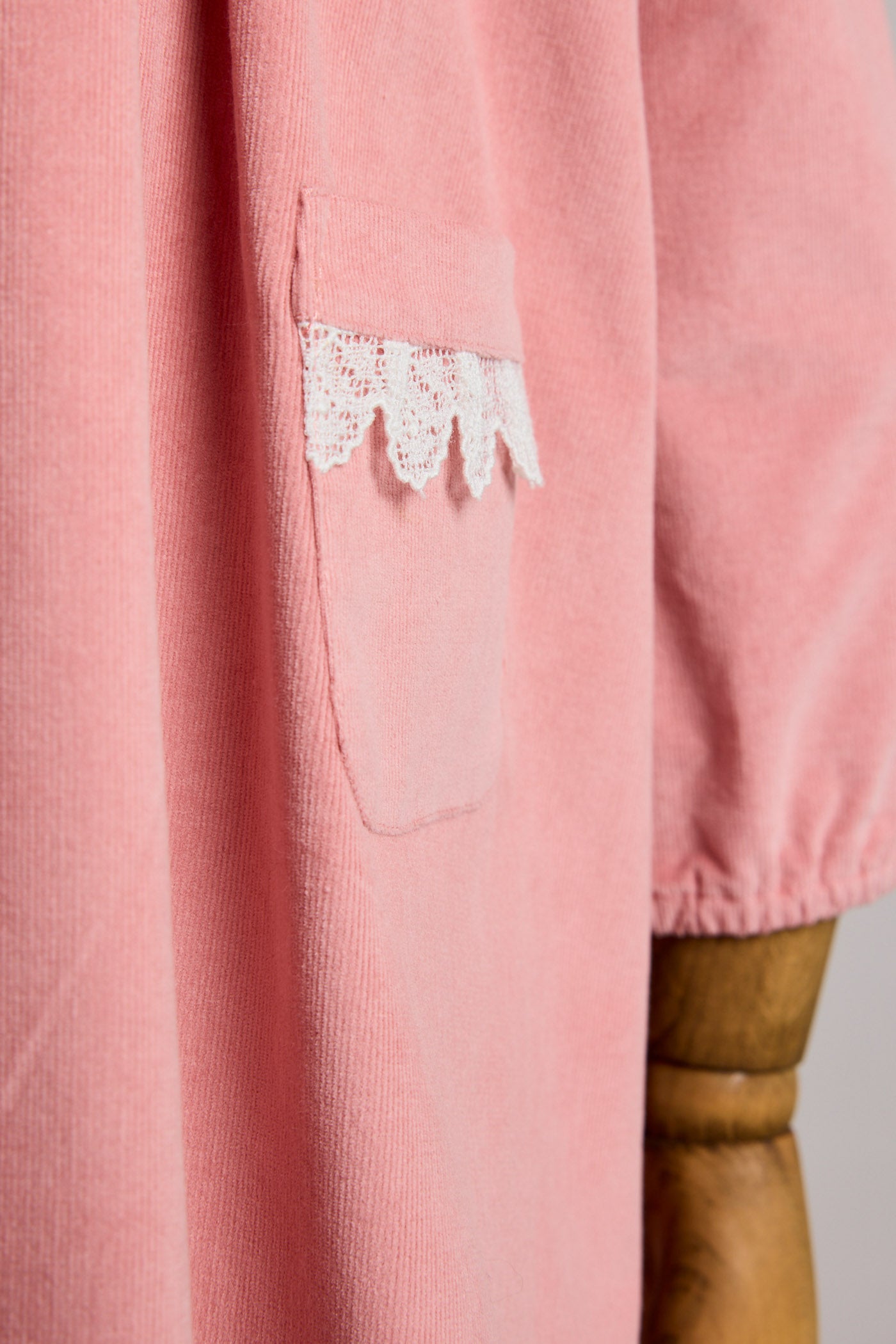 Popcorn Dress in Pink Corduroy - Designed by Ingrid Lewis - Strawberries & Cream