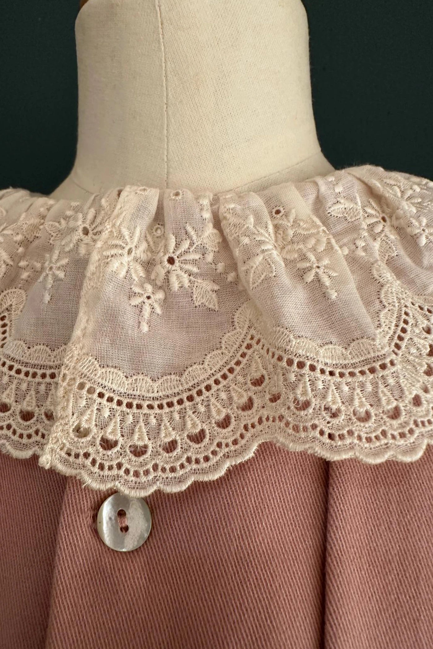 Pretzel Dress in Dusty Cloud - Designed by Ingrid Lewis - Strawberries and Cream